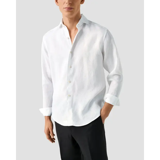 Chemise en lin blanche