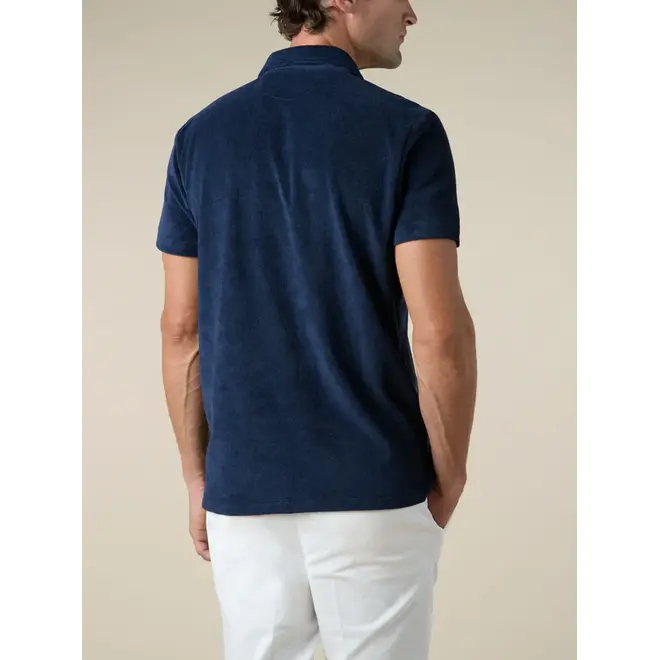 Polo en éponge Navy Aurélien