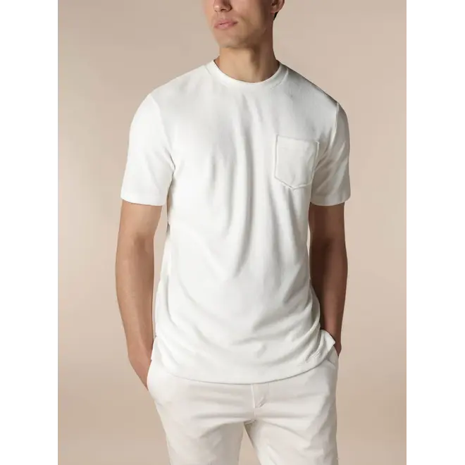 Polo en éponge White Aurélien