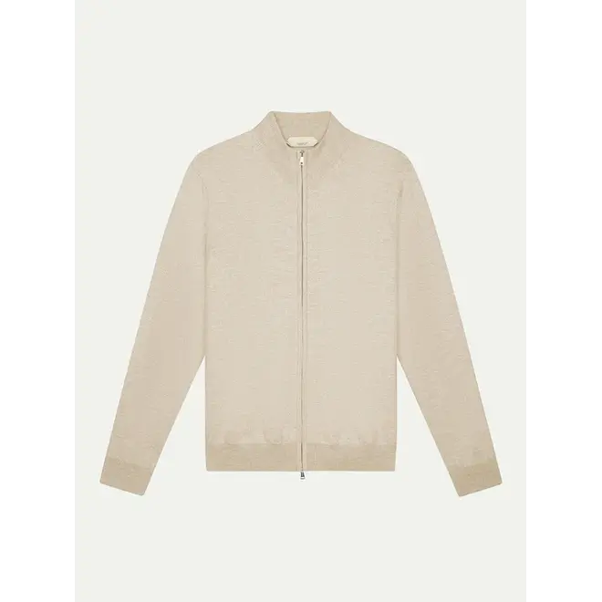 Gilet Zip Extrafine Light Beige Aurélien