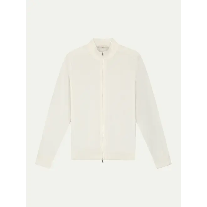 Gilet Zip Extrafine Ivory Aurélien