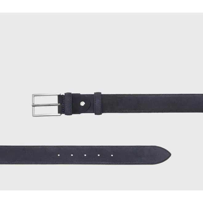 Ceinture en daim bleue