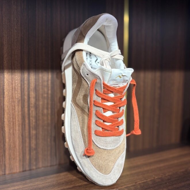 Sneakers VELOCE 104 - Camel/Mink Map Society