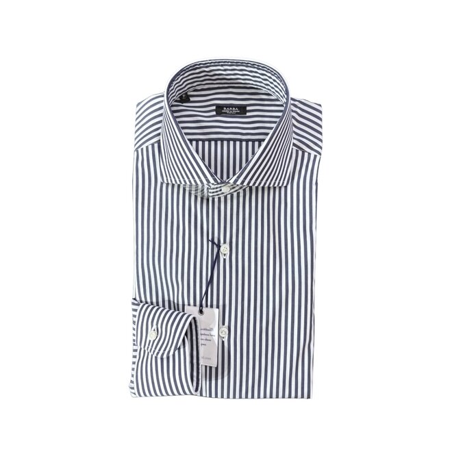 Chemise lignée foncée Barba Napoli