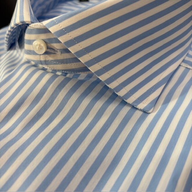 Chemise Lignée Coton Blue Barba Napoli