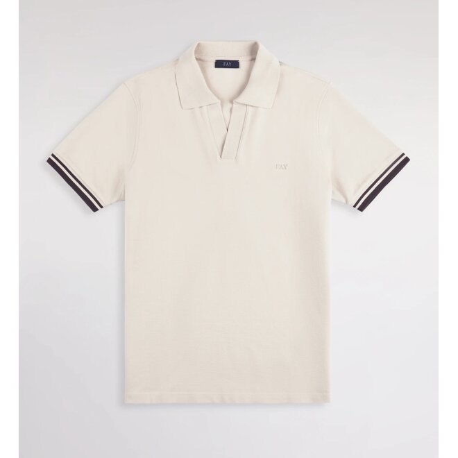 Polo piqué Stretch sans bt Beige FAY
