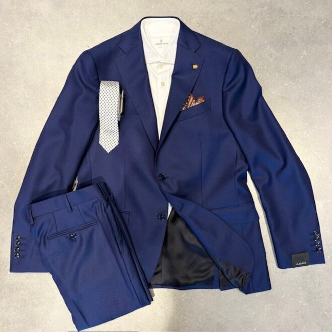Blazer bleu Laine & Soie Latorre