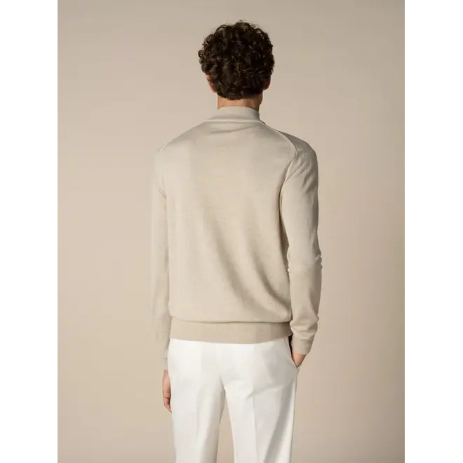 Pull Half Zip Light Beige Aurélien.
