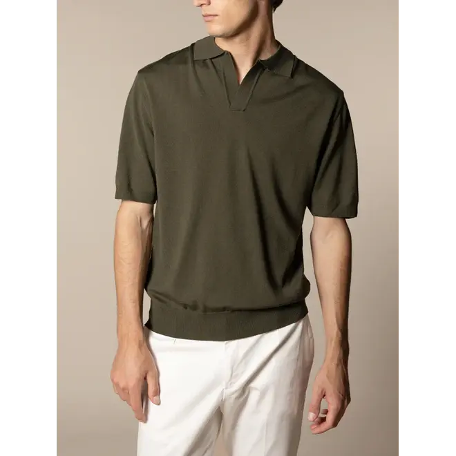 Polo sans boutons Olive Aurélien.
