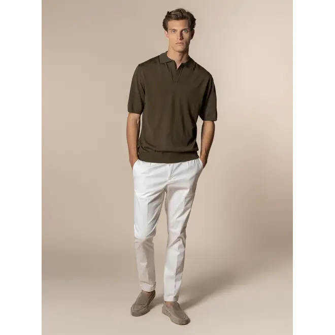 Polo sans boutons Olive Aurélien.