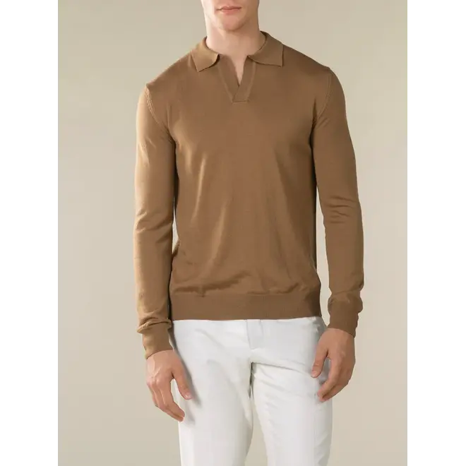 Polo longues manches Caramel Aurélien.