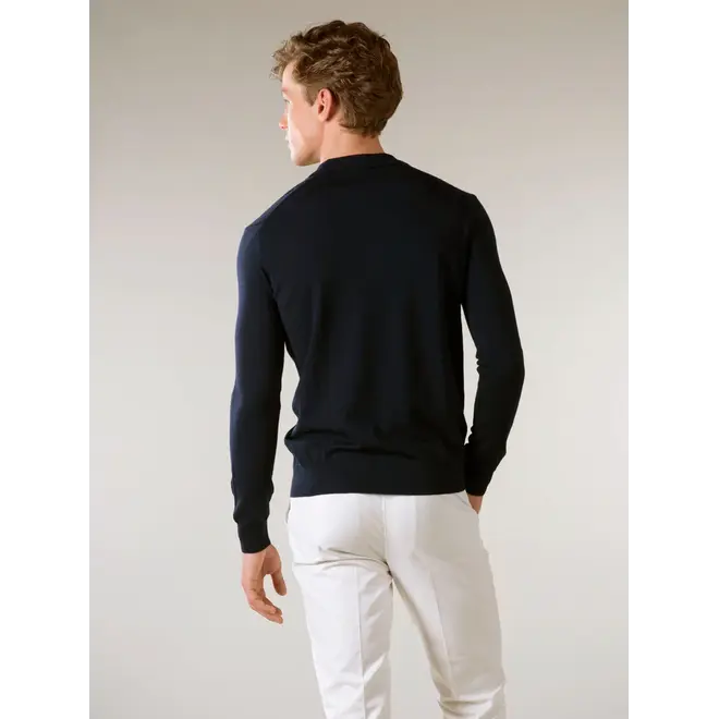 Polo Half Zip Navy Aurélien.
