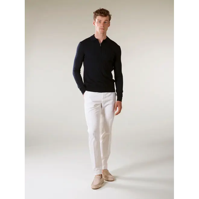 Polo Half Zip Navy Aurélien.