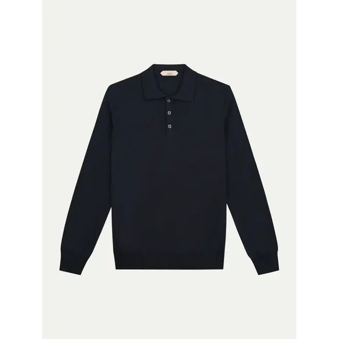 Polo à boutons Navy Aurélien.