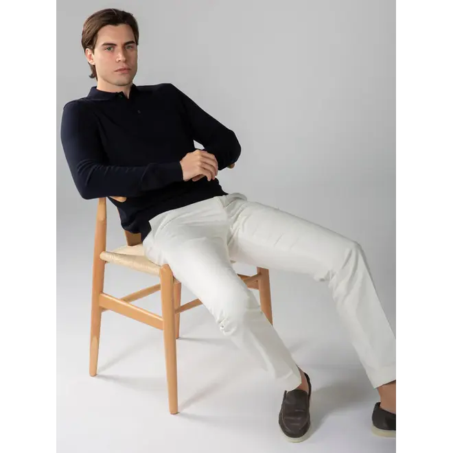 Polo à boutons Navy Aurélien.