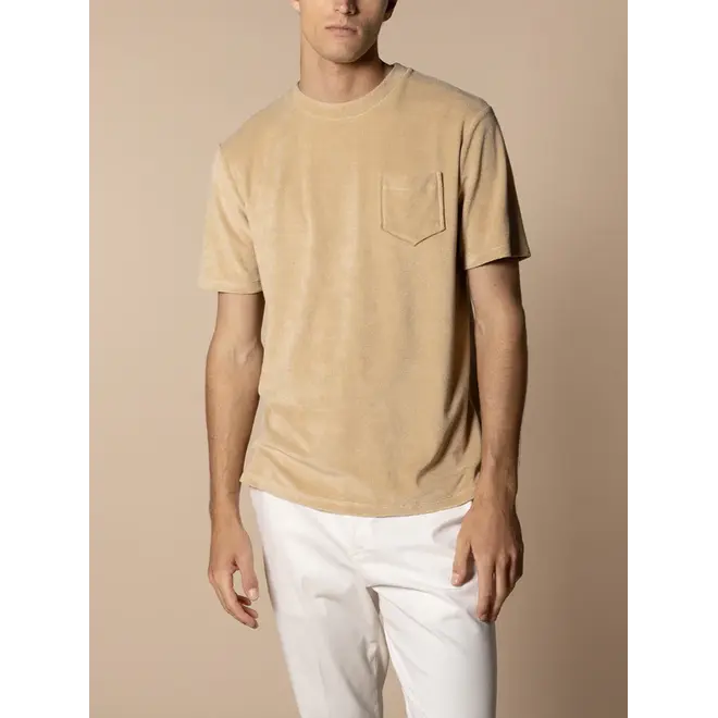 T-Shirt Terry Towelling Beige Aurélien