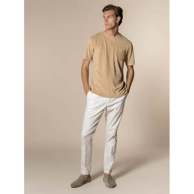 T-Shirt Terry Towelling Beige Aurélien