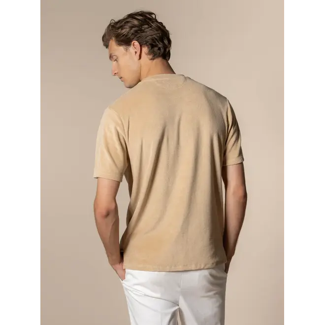 T-Shirt Terry Towelling Beige Aurélien