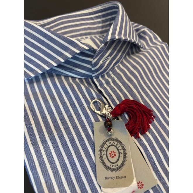 Chemise bleue lignée Bolzonella