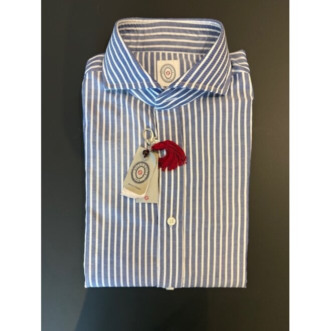 Chemise bleue lignée Bolzonella