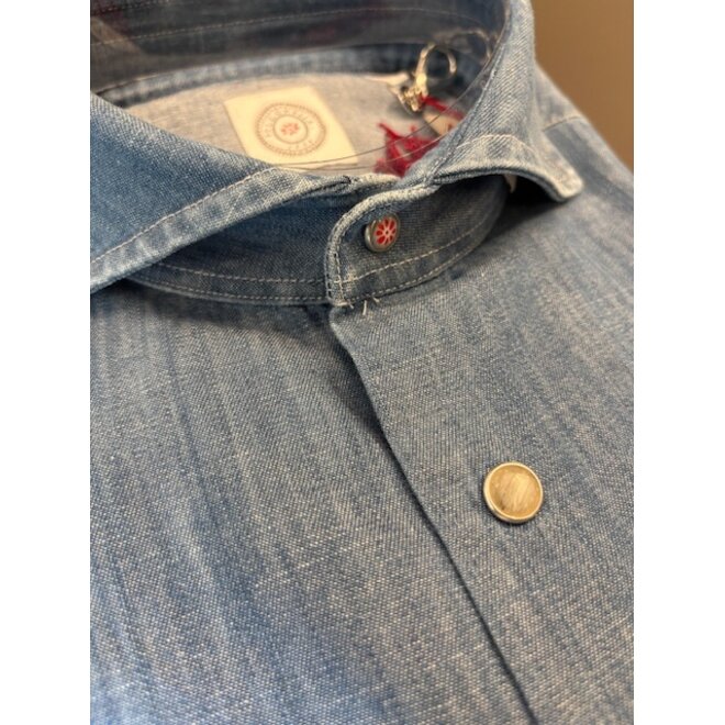 Chemise en jean à poches