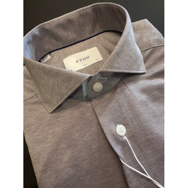 Chemise en fil d'écosse brun