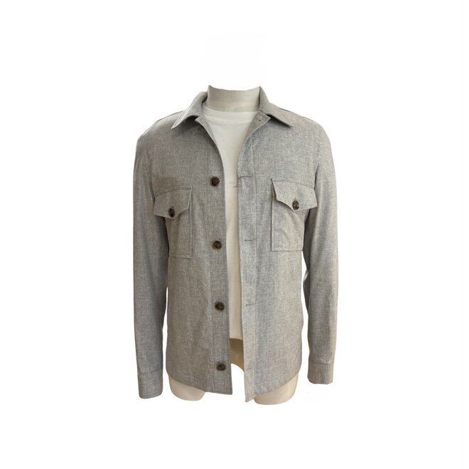 Over-Shirt Cashmere Grey Barba Napoli