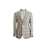 Blazer Carreaux Laine Lin Soie Barba Napoli