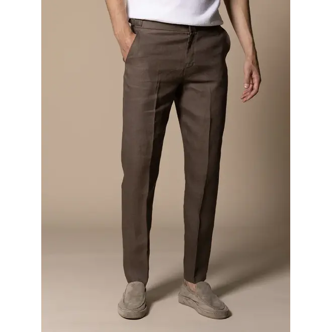 Linen Soleil Trousers  Ash Grey Aurélien