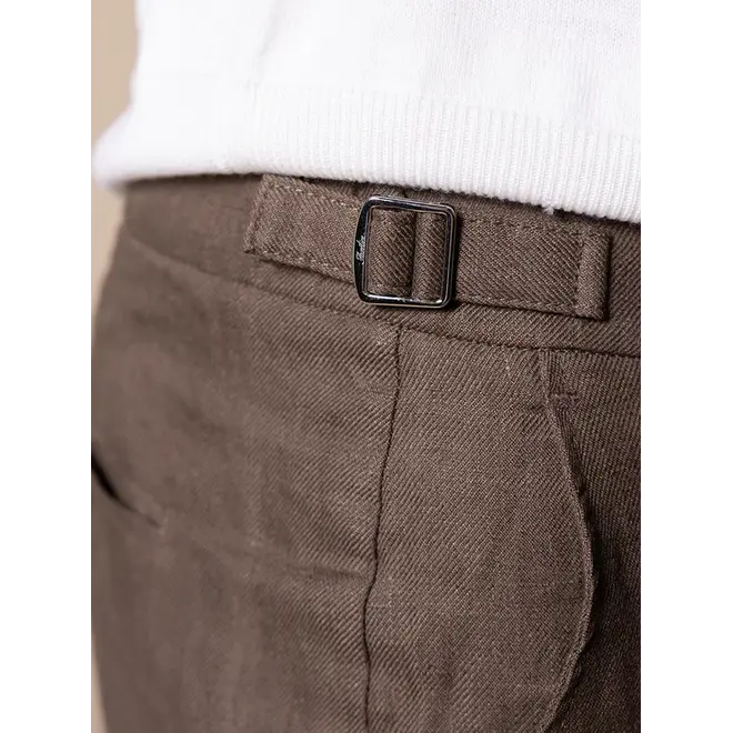 Linen Soleil Trousers  Ash Grey Aurélien