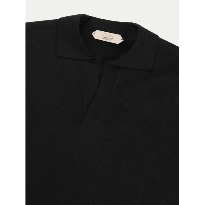 Polo manches longues black Aurélien