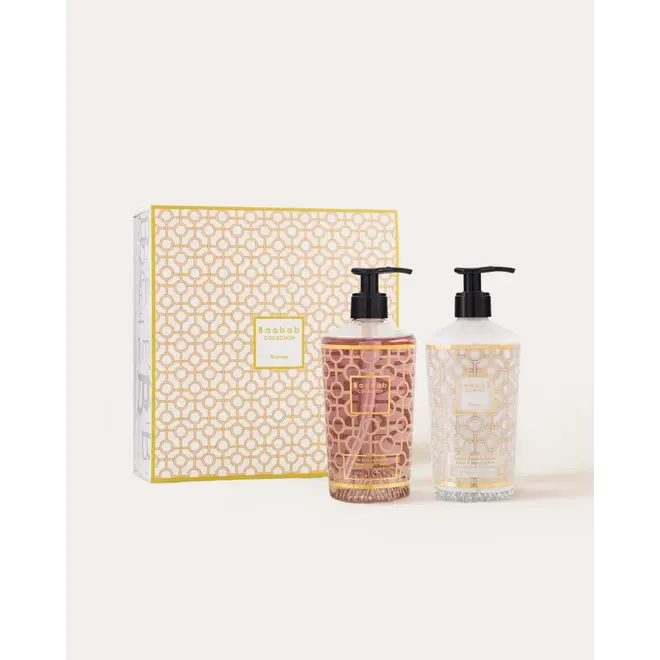 GIFT BOX WOMEN BODY & HAND LOTION AND HAND WASH GEL