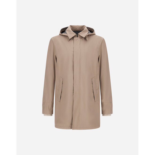 Raincoat capuche amovible Taupe HERNO