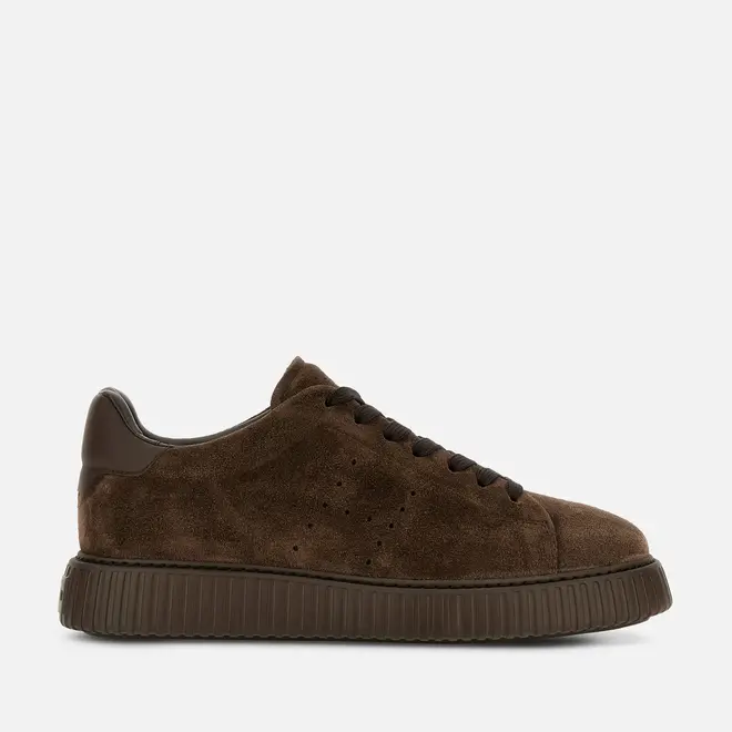 Sneakers à rayures en H Brown Hogan