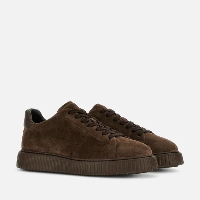 Sneakers à rayures en H Brown Hogan