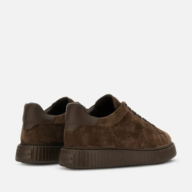 Sneakers à rayures en H Brown Hogan