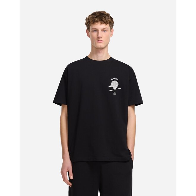 T-shirt Balloon Black Flâneur