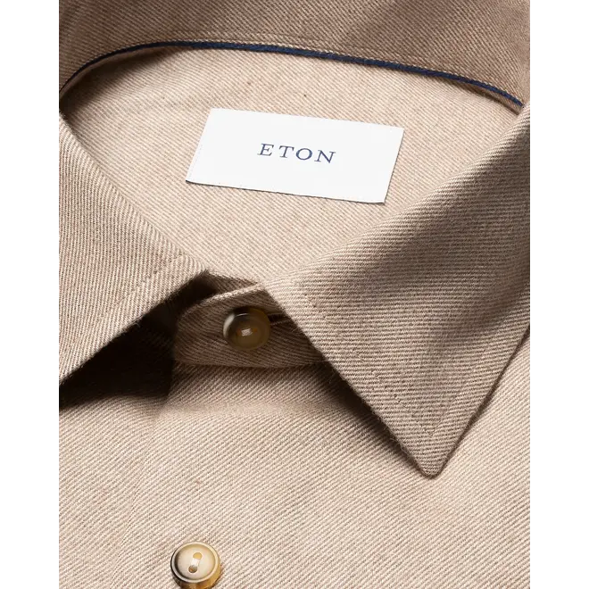 Chemise en flanelle marron ETON