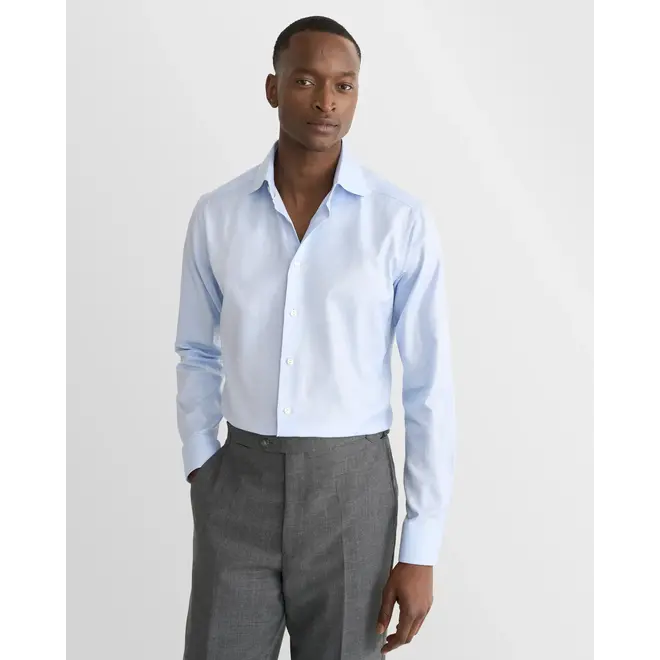 Chemise Signature Twill à chevrons bleus ETON