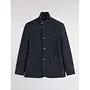 Veste en drap de laine chiné Blue Fay
