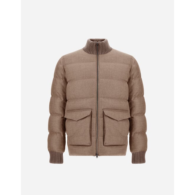 Veste Bomber en Tweed de Laine HERNO