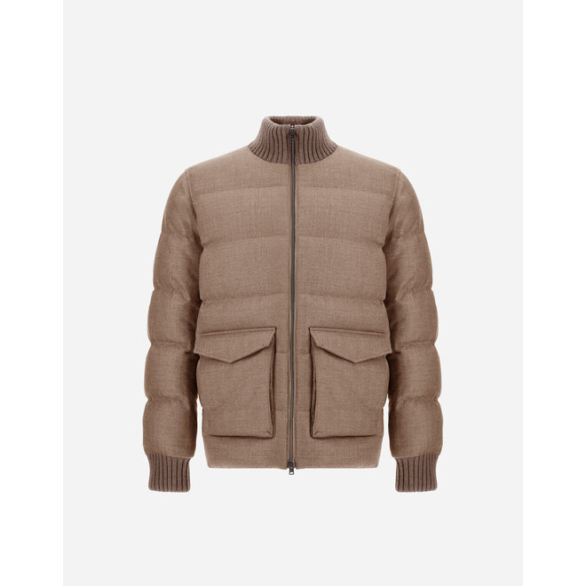 Veste Bomber en Tweed de Laine HERNO