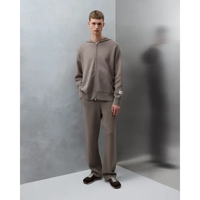 Sweater Atelier Knit Zip-Up Taupe Flâneur