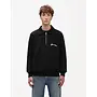 Signature Raglan Half Zip Black Flâneur