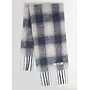 Echarpe CHECK mixte en Laine bleue Fusalp
