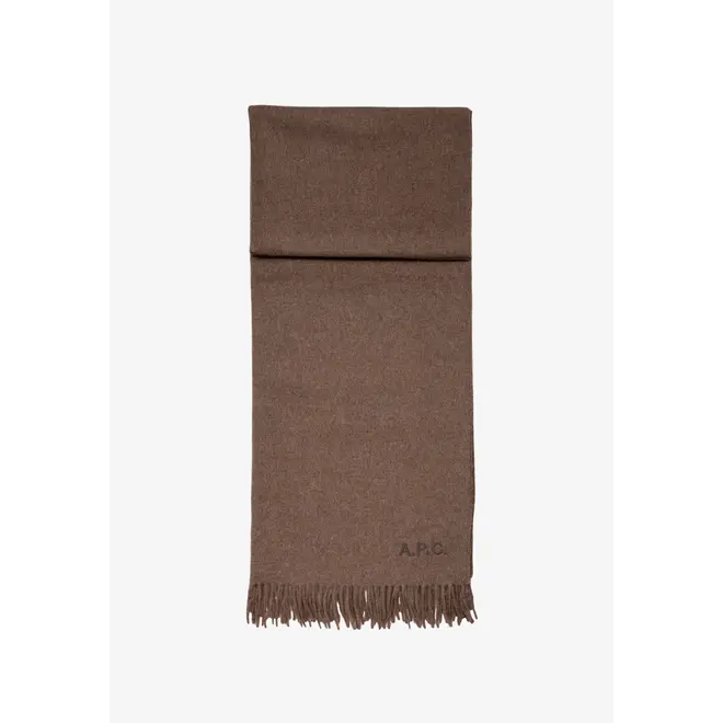 Echarpe Alix brodee marron A.P.C