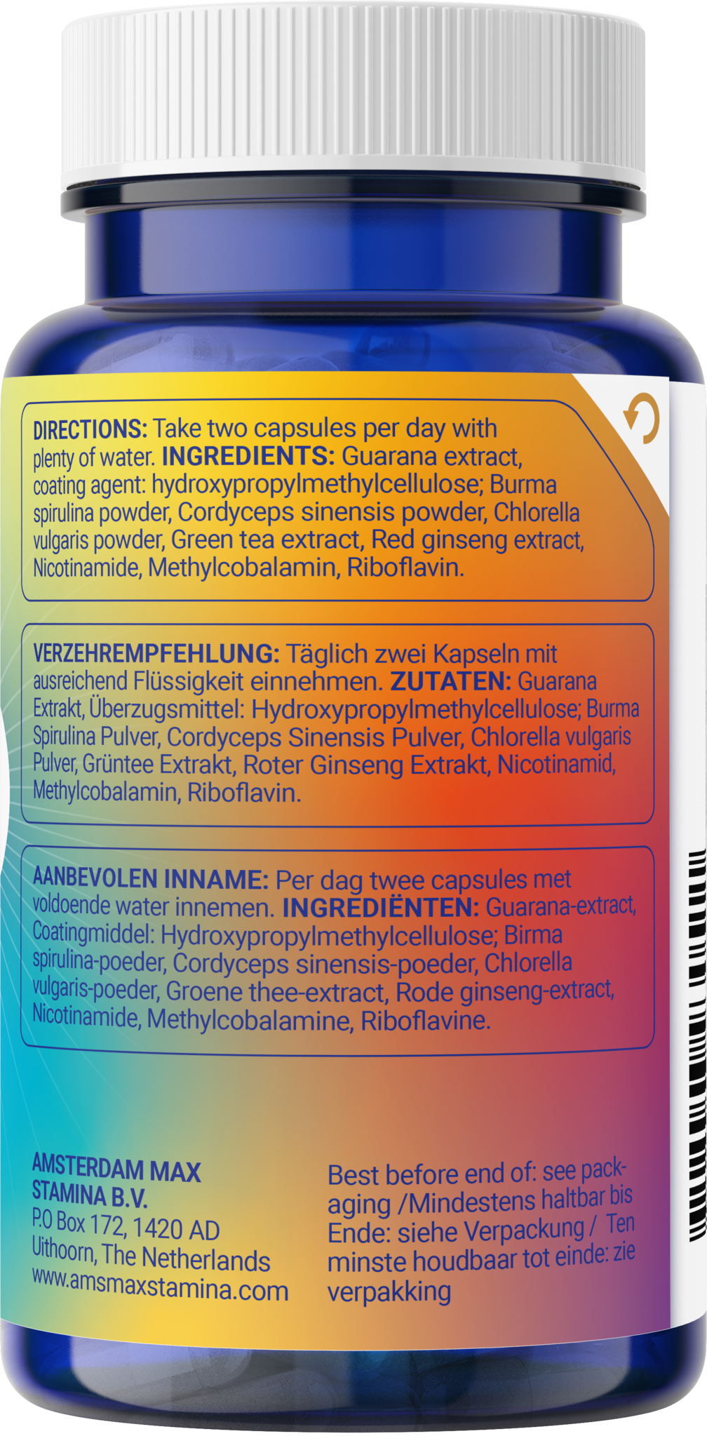 Energy Power Pro | Energie & Focus Booster | 60 Vegan Caps