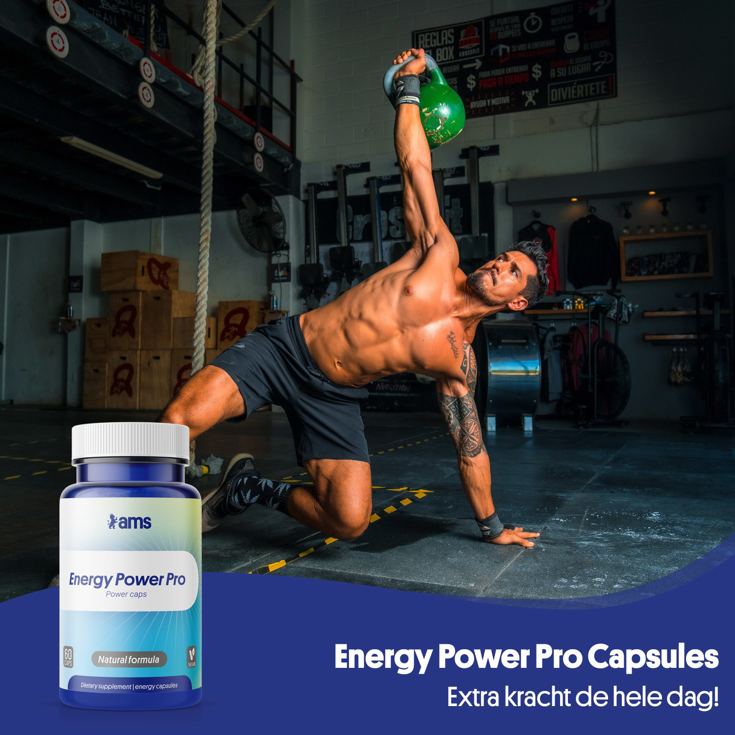 Energy Power Pro | Energie & Focus Booster | 60 Vegan Caps