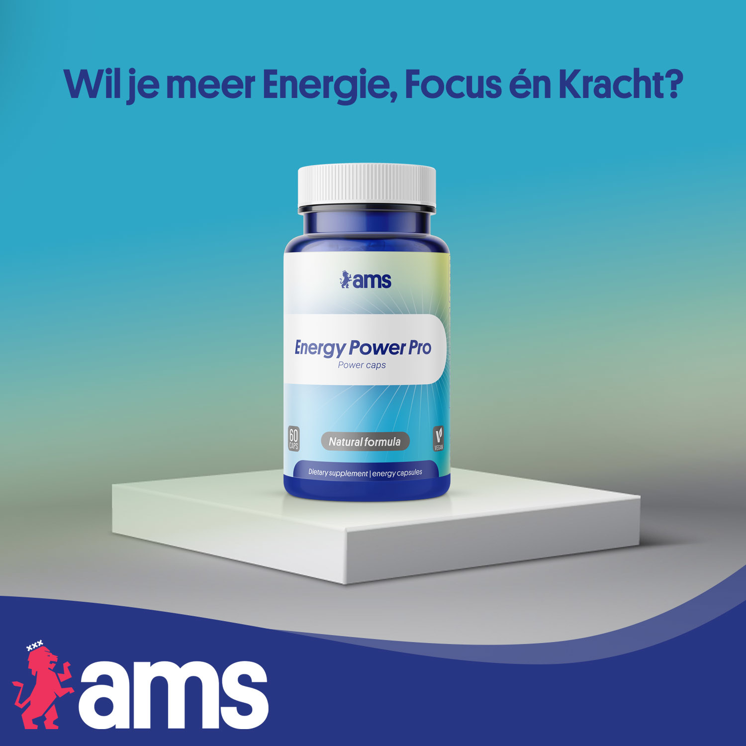 Energy Power Pro | Energie & Focus Booster | 60 Vegan Caps