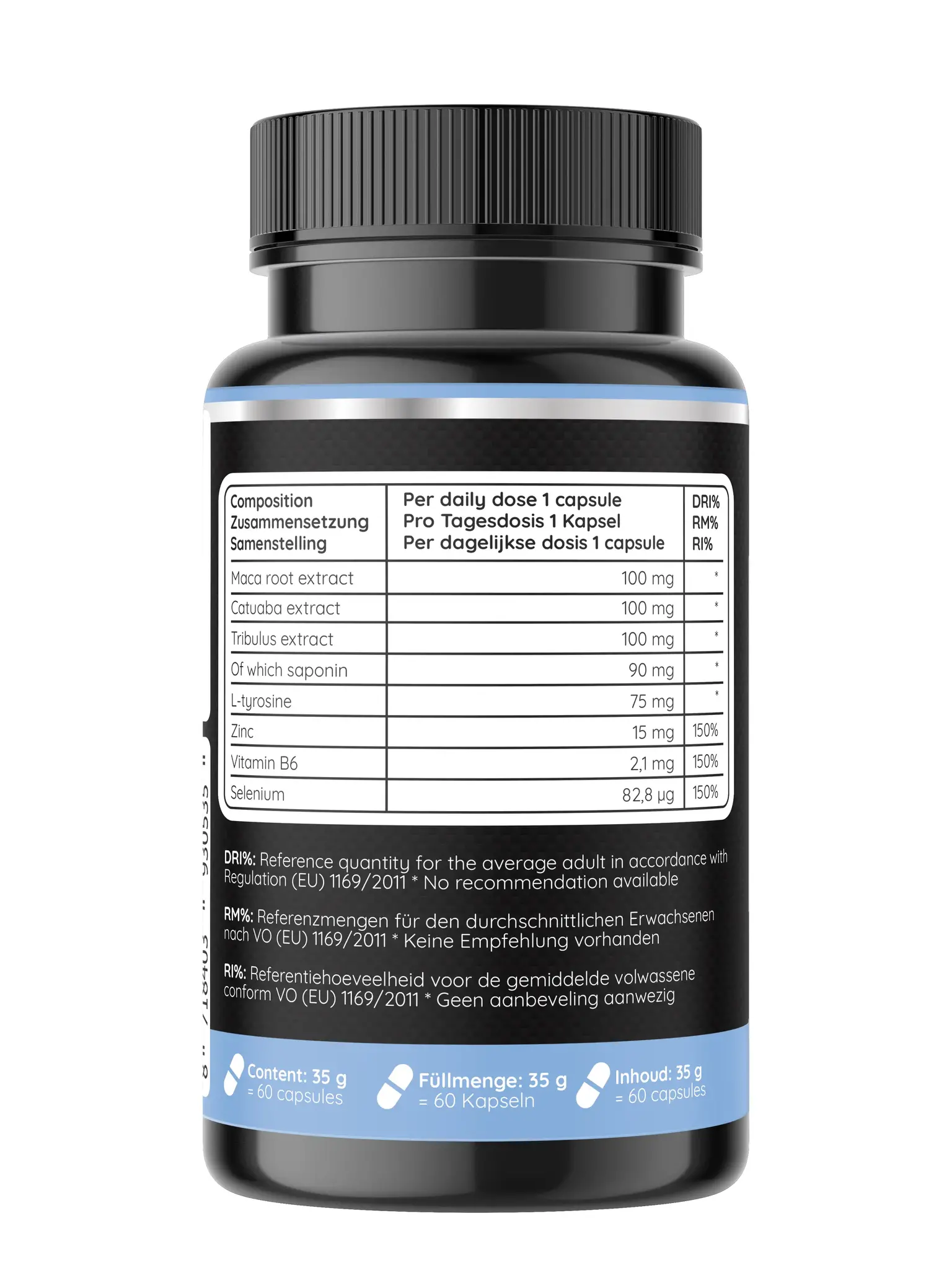Male Power Pro | 60 Vegan Caps | Ondersteunt een normaal testosterongehalte